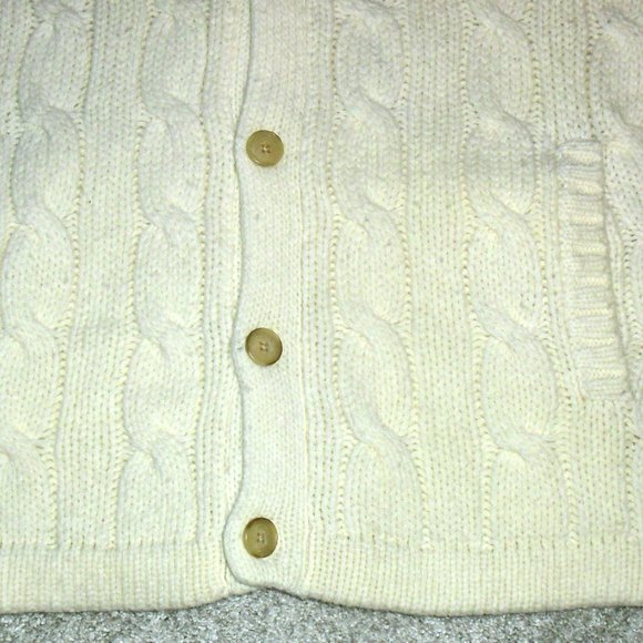 Express Design Studio $95 Mens Off White Button Down Collared Sweater sz. XL New - Picture 2 of 4